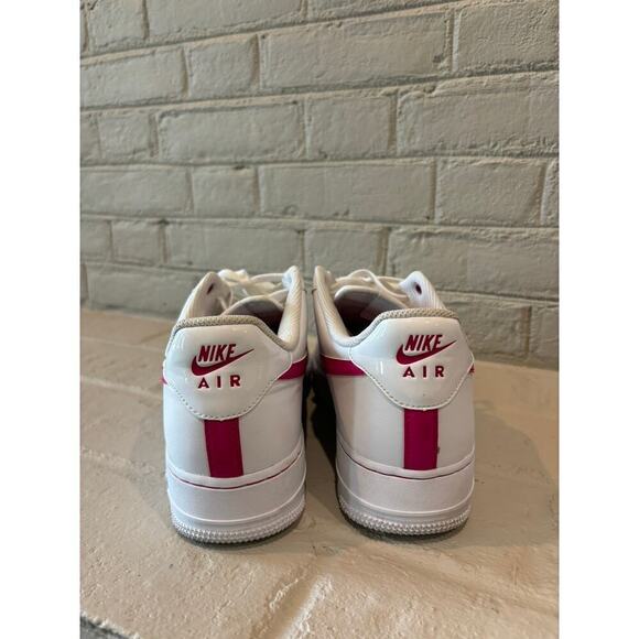 Nike Air Force 1 Low ‘07 White Leather Pink Airbrush - Picture 3 of 9